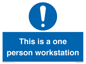 This is a one person workstation